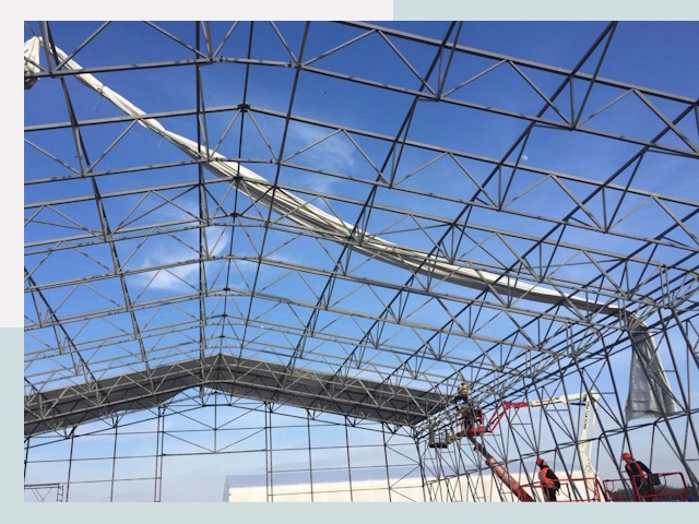 Шатровые ангары от 613 руб. в Новоалтайске и Алтайском крае