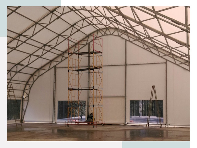 Шатровые ангары в Новоалтайске