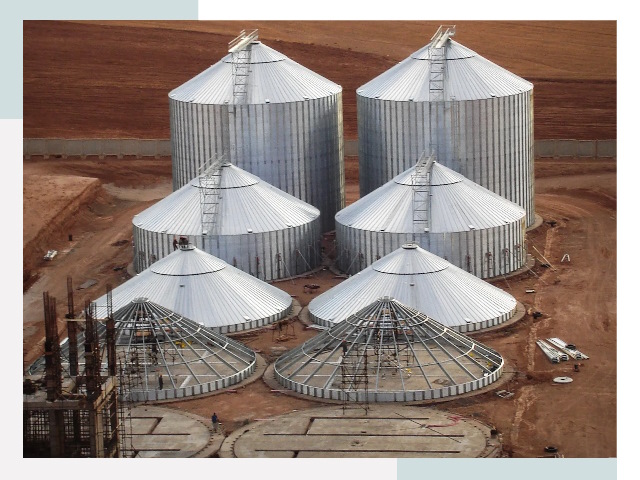 Строительство зерновых силосов в Новоалтайске