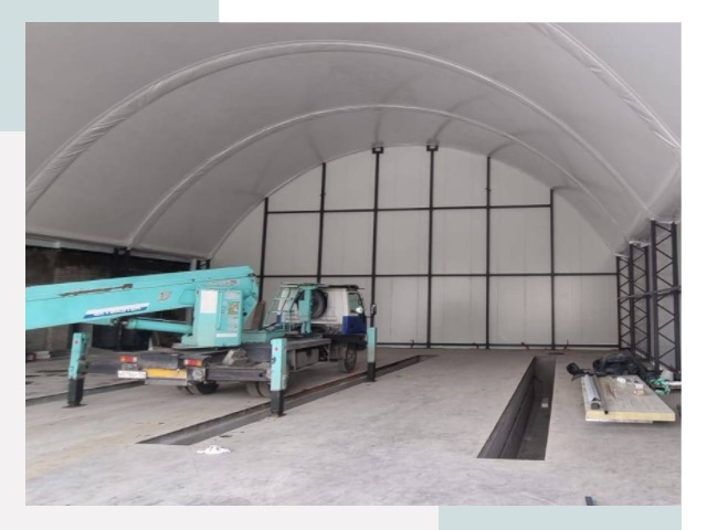 Внутреннее оснащение ангаров в Новоалтайске