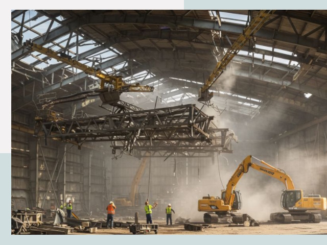 Демонтаж ангаров в Новоалтайске от 613 руб. за м²